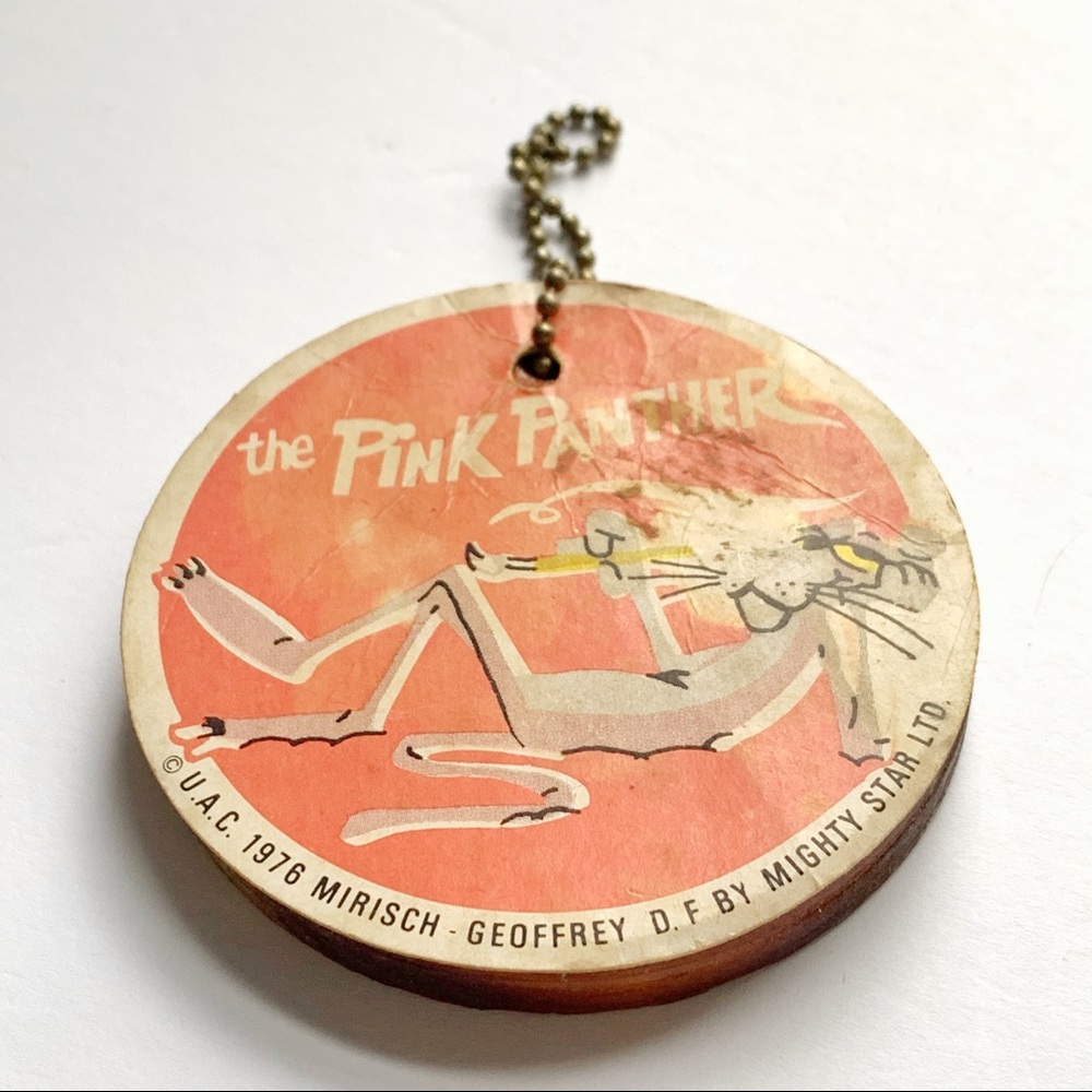 ❤️Vintage❤️1976 Pink Panther Keychain or ornament
